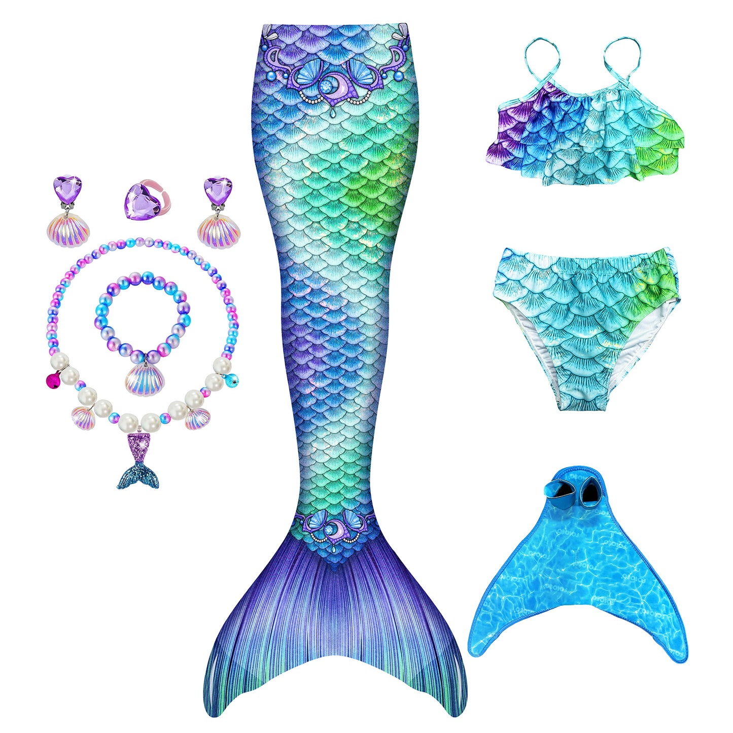 Sapphire Siren-Mermaid tail for kids