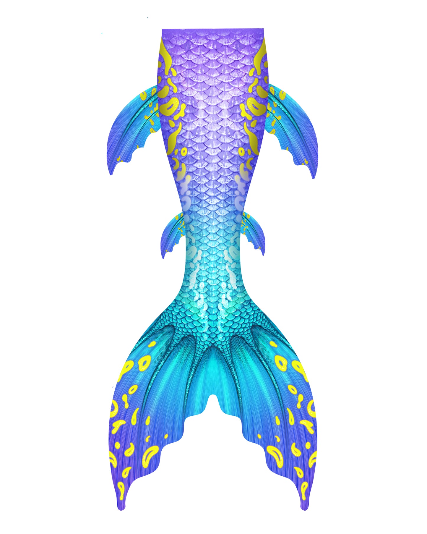 Azure Veil Mermaid Tail for Adults (No Monofin) -ZQ/YQ07-FOLOEO x Awilix Mermaid – Limited Edition Collaborative Tail Design 🧜🏼♀️