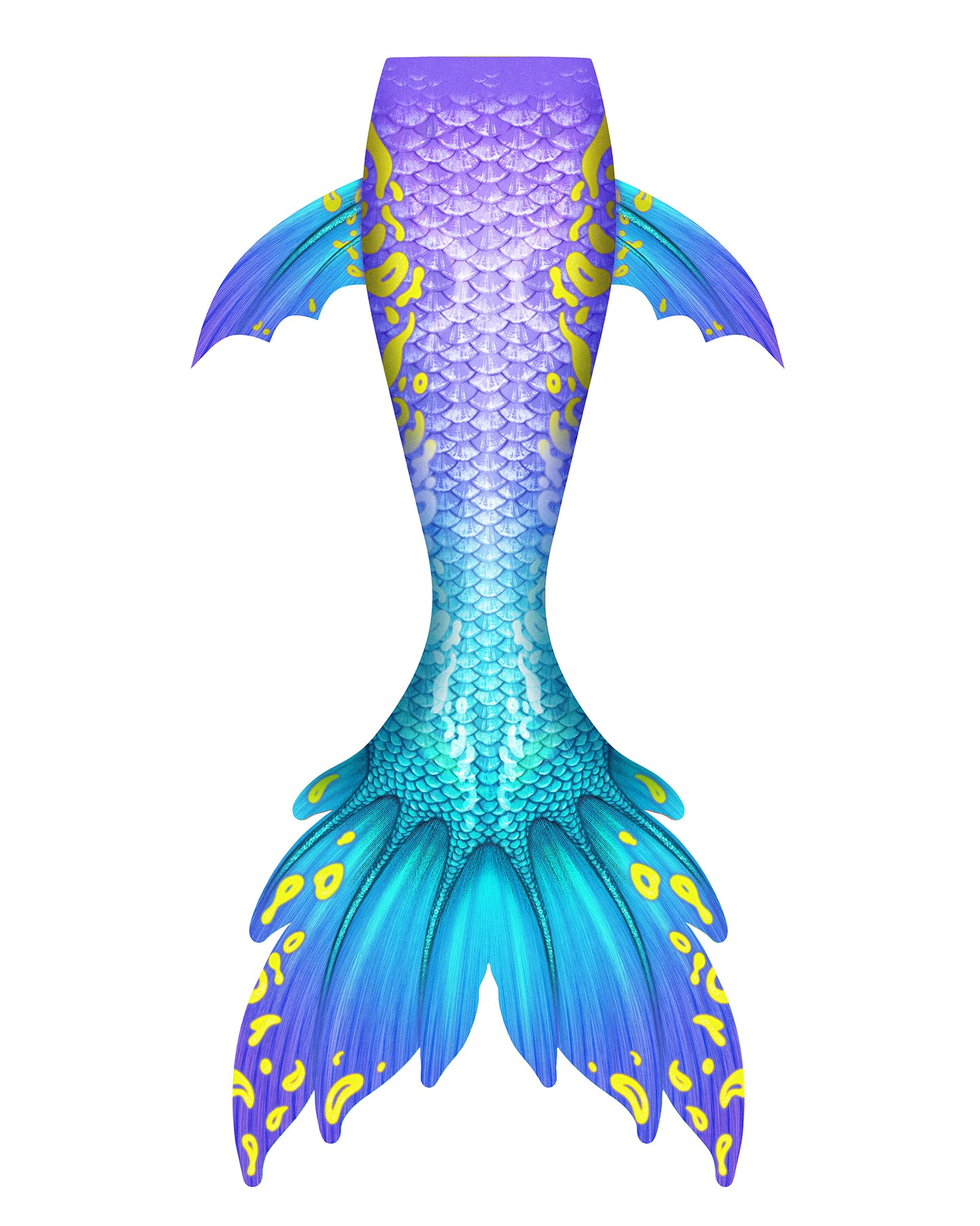 Azure Veil Mermaid Tail for Adults (No Monofin) -ZQ/YQ07-FOLOEO x Awilix Mermaid – Limited Edition Collaborative Tail Design 🧜🏼♀️