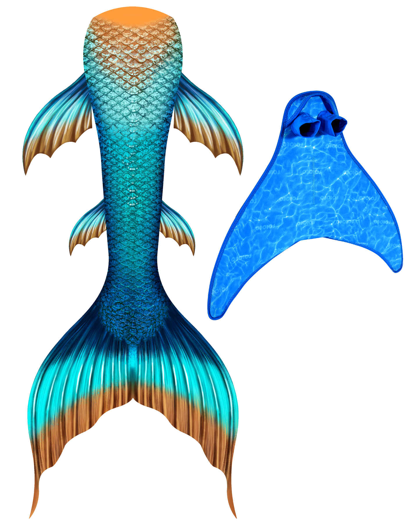 Mermaid Tails for Swimming for Adult & Teen Sizes（YQ85）Adult Monofin Lite