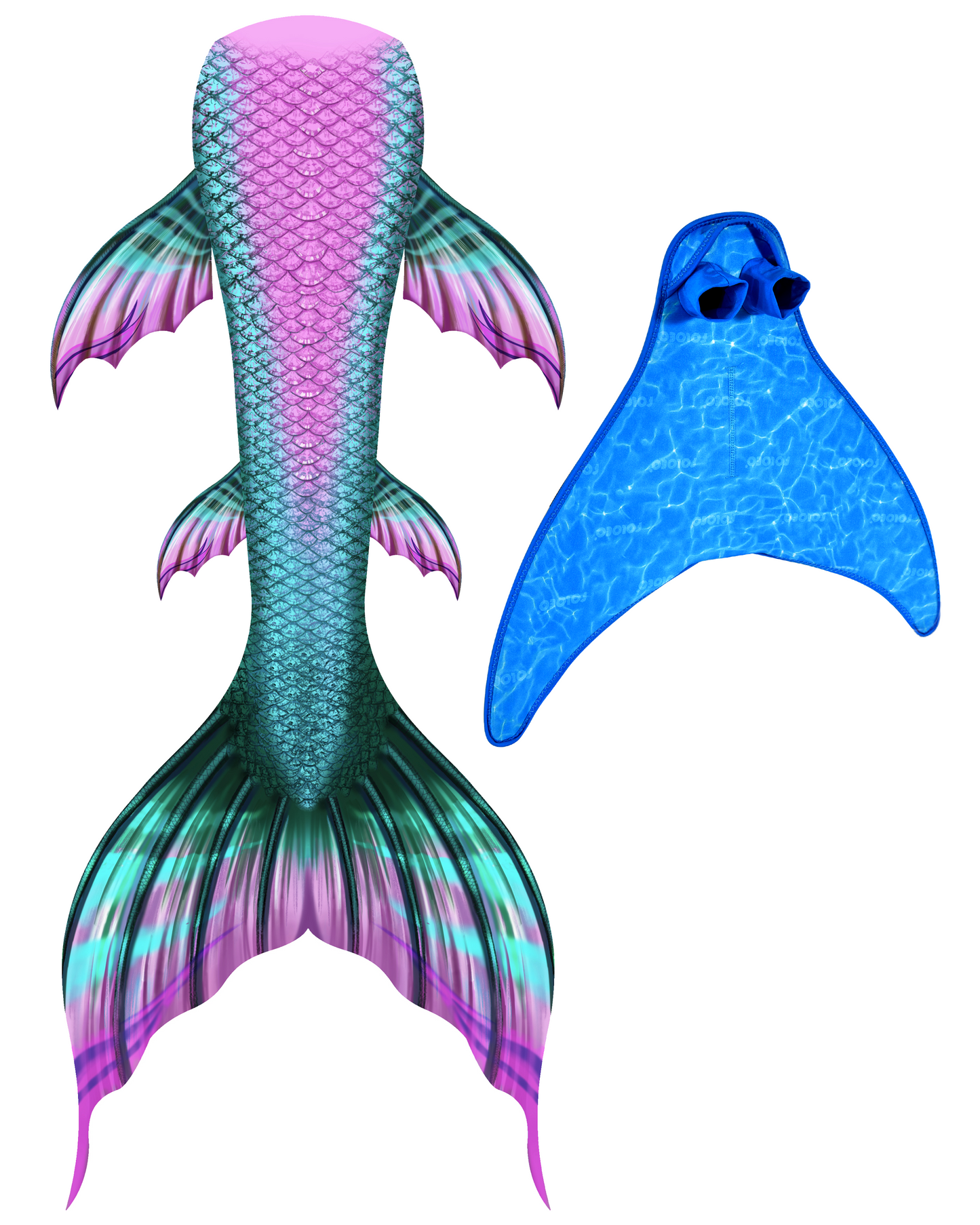 Mermaid Tails for Swimming for Adult & Teen Sizes（YQ84）Adult Monofin Lite