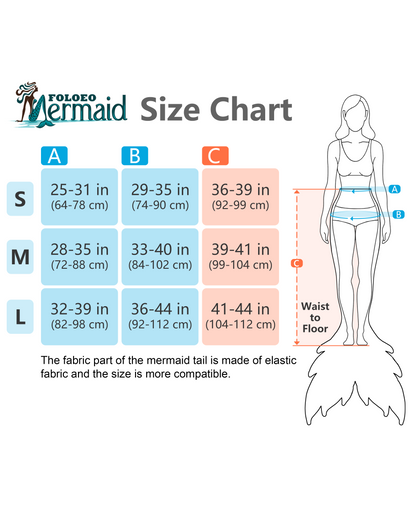 Mermaid Tail for Adults (No Monofin) -ZQ02