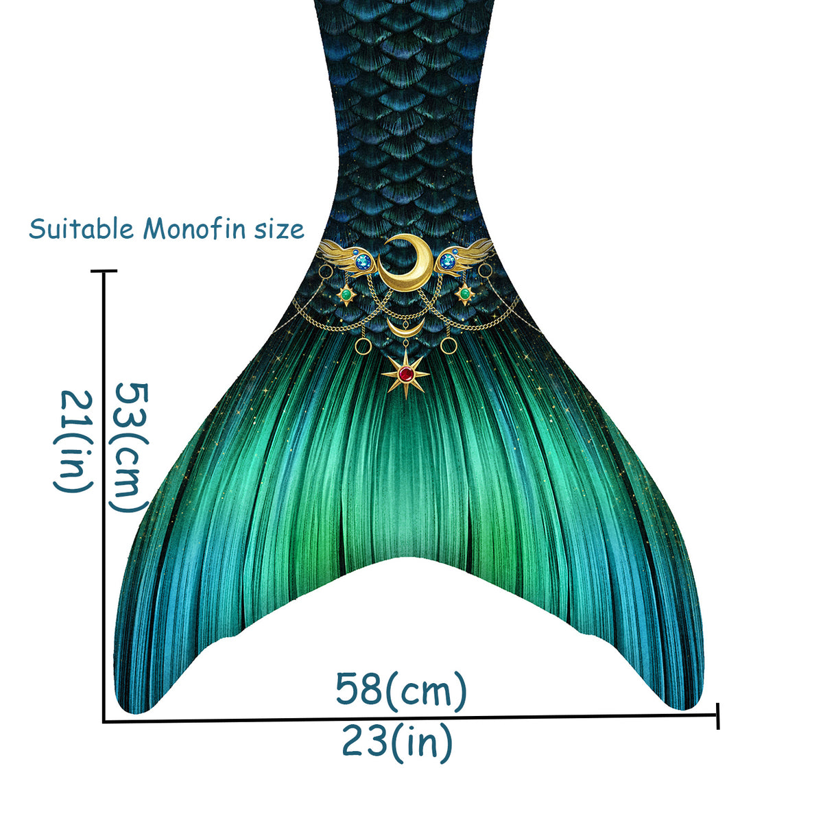 🧜‍♀️ Twilight Flame Mermaid Tail (Teen/Adult Size)