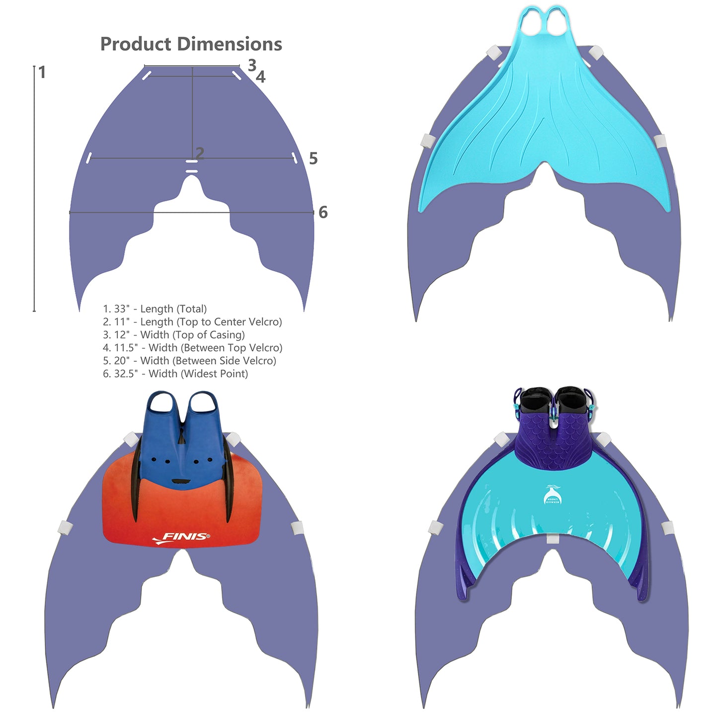 Vinyl Inserts-fit the YQ series mermaid tails