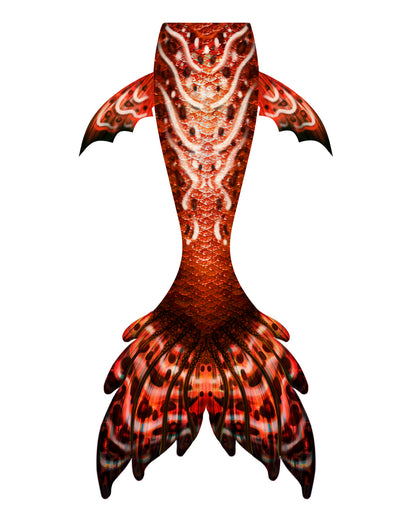 Abyssal Flame Mermaid Tail for Adults (No Monofin) -ZQ04