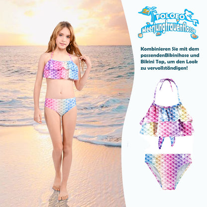 FOLOEO Mermaid Tail for Kids 4 Pieces Set（39），Child Monofin Lite/Pro